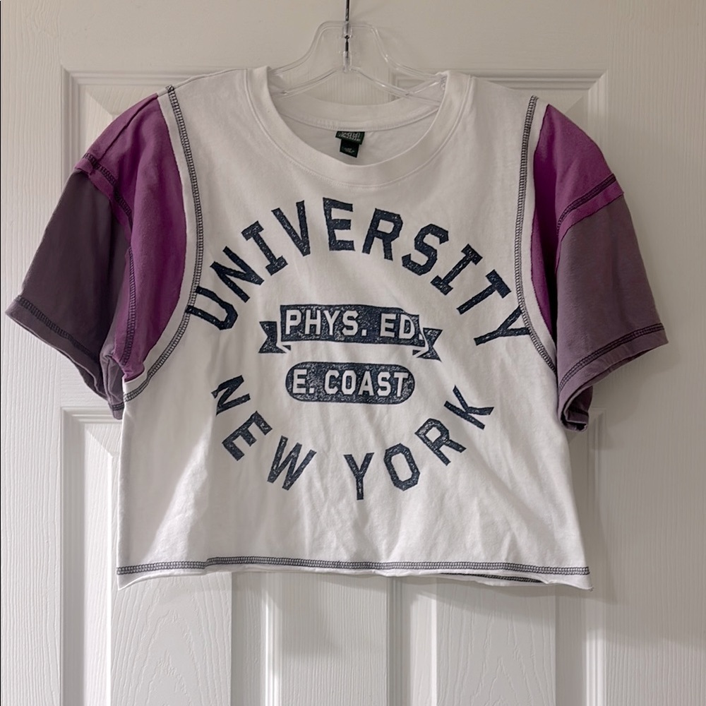 Wild Fable- University New York Graphic Crop Top